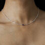 February Birthstone Amethyst Sterling Silver Necklace, thumbnail 1 of 4