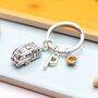 Caravan Personalised Keyring Travel Caravanning Gift, thumbnail 1 of 11