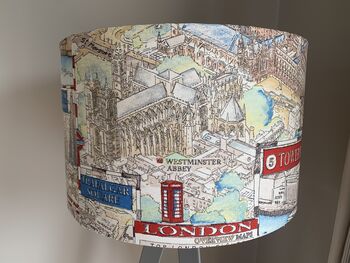 London City Sight Seeing Tourist Drum Lampshade, 2 of 6
