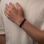 Personalised Leather Bracelet In Black Or Brown, thumbnail 5 of 10
