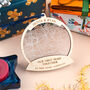 Personalised First Home Snow Globe Map Christmas Bauble, thumbnail 1 of 4