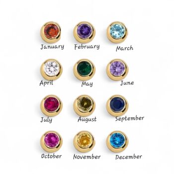 Birthstone Gem Ring Stacker Necklace, 7 of 7