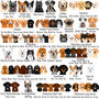 Premium Dog Breed Realistic Illustrations Heart ID Tag, thumbnail 4 of 10