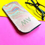 Personalised Initial Pink And Blue Marble Glasses Case, thumbnail 4 of 10