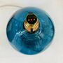 Aqua Blue 29cm Recycled Glass Table Lamp, thumbnail 2 of 4