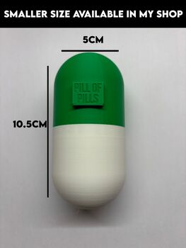 Pop Art Giant Pill Shaped Medicine / Vitamin Container, 7 of 9