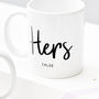 Personalised His And Hers Mugs, thumbnail 2 of 3
