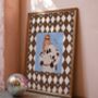 Yeehaw Blue And Brown Cowgirl Print, thumbnail 2 of 3