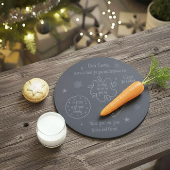 Personalised Christmas Eve Plate For Santa, 4 of 8