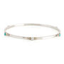 Rajput Serenity Turquoise And Pearl Stacking Bangle, thumbnail 2 of 12