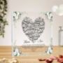 Personalised Muslim Couple Wedding Acrylic Block With Quote, thumbnail 1 of 4