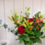 Devotion Red Roses And White Lilies Bouquet, thumbnail 3 of 4