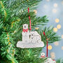 Personalised Polar Bear Family Christmas Decoration, thumbnail 1 of 5