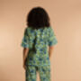 Indian Cotton Lime Patchouli Print Pyjama Set, thumbnail 2 of 4