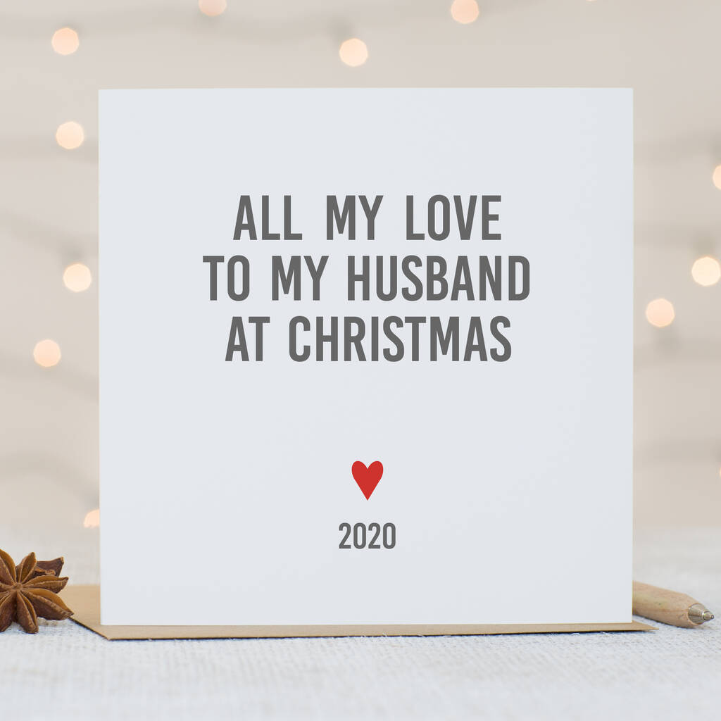 Husband Christmas Card By Slice Of Pie Designs