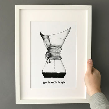 Personalised Coffee Brewing Art Print, 2 of 4