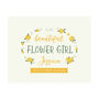 Flower Girl Keepsake Thank You Gift Print, thumbnail 3 of 5