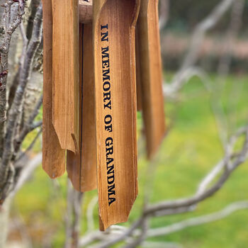 In Memory Of Wooden Wind Chime, 2 of 3