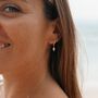 Asri Freshwater Pearl Huggie Hoop Earrings, thumbnail 5 of 7
