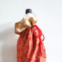 Large Sari Gift Bag With Drawstring, Reusable Pouch, thumbnail 9 of 9