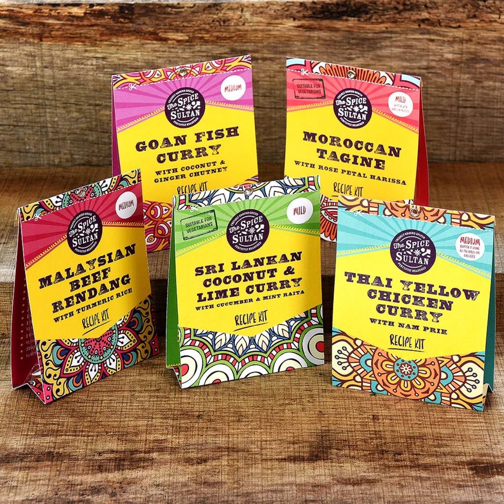 world spice recipe kit gift set by the spice sultan