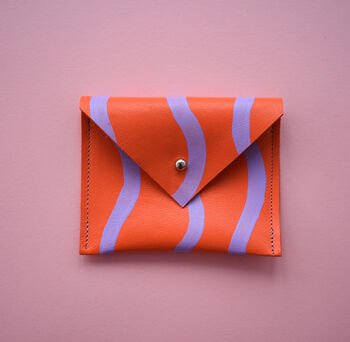 Wave Leather Card Pouch, 4 of 10