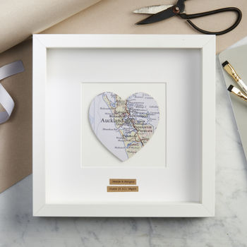 Personalised Single Heart Map Picture, 2 of 5