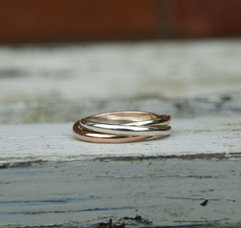 Russian Wedding Band In Recycled Gold, 2 of 5