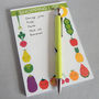 Five A Day Magnetic Shopping List Pad, thumbnail 2 of 8