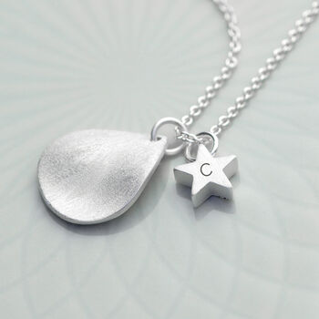 Personalised Matte Star And Drop Necklace, 4 of 9