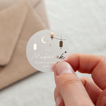 Moon And Lanterns Ramadan Celebration Foiled Stickers, 3 of 5