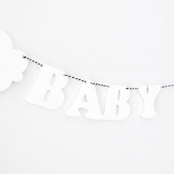 Personalised Acrylic Name And Cloud Bunting, 4 of 9