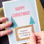 Large Personalised Happy Christmas Surprise Scratchcard, thumbnail 5 of 5