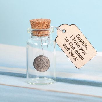 Love You To The Moon And Back Keepsake Message Bottle, 7 of 11