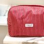 Towel Makeup Bag Mulberry Stripes, thumbnail 4 of 4