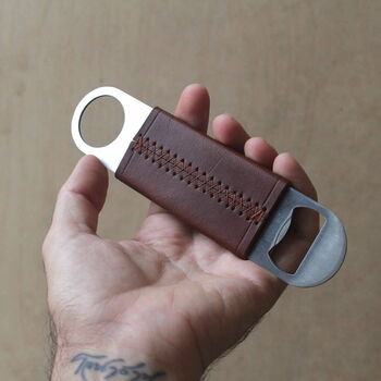 Personalised Leather Bottle Opener, 5 of 9