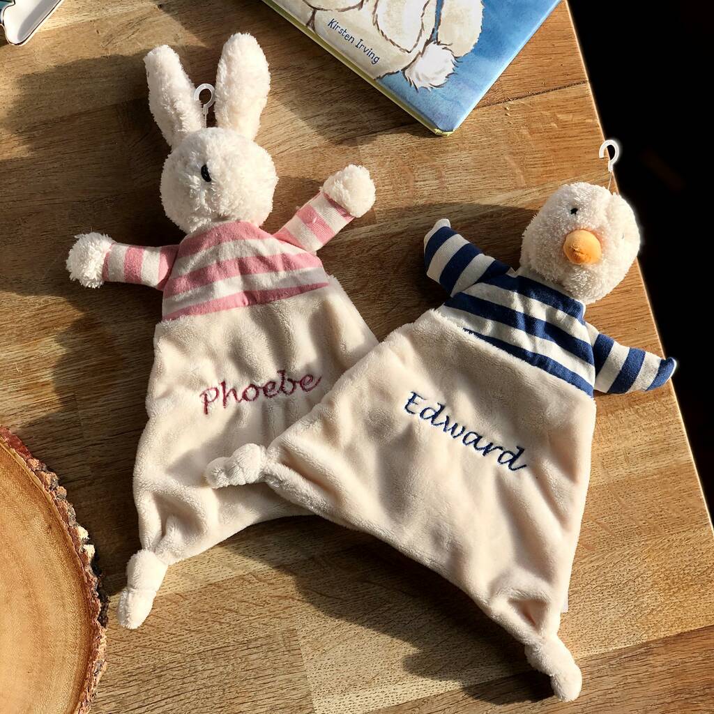 Personalised Bunny Or Duck Comforter Blanket, 1 of 5