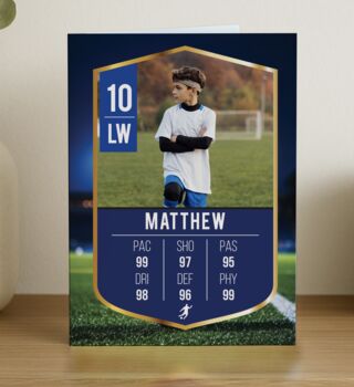 Personalised Football Birthday Card, 4 of 6