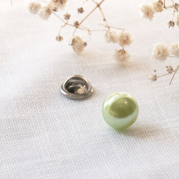 Light Green Faux Pearl Modesty Pin, 6 of 12