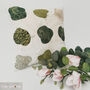Green With Embroidered Flower Foliage Cushion, thumbnail 3 of 12
