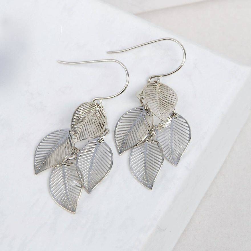 leaves drop earrings by penelopetom | notonthehighstreet.com