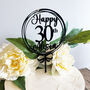Personalised 30th Birthday Acrylic Cake Topper, thumbnail 2 of 4