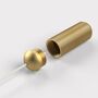 Solid Brass Knurled Bathroom Light Pulls, thumbnail 9 of 10