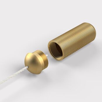 Solid Brass Knurled Bathroom Light Pulls, 9 of 10