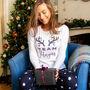 Women's Team Personalised Christmas Pyjamas, thumbnail 1 of 3