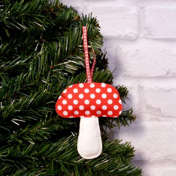 Felt Mushroom Hanging Decoration By paper-and-string ...