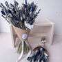 Navy Blue Dried Flower Arrangement With Lavender, thumbnail 9 of 9