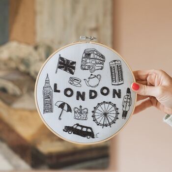 Embroidery Hoop Kit London X Maptote, 3 of 5