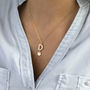 Pearl Initial And Gold Plated Heart Charm Necklace, thumbnail 1 of 9