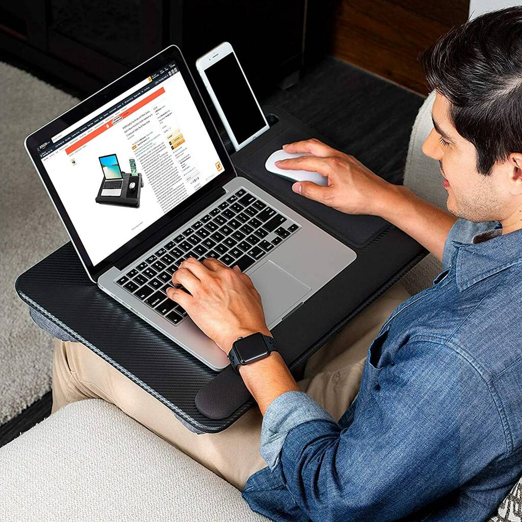 Laptop Tray With Mouse Pad Pillow Cushion, 1 of 5